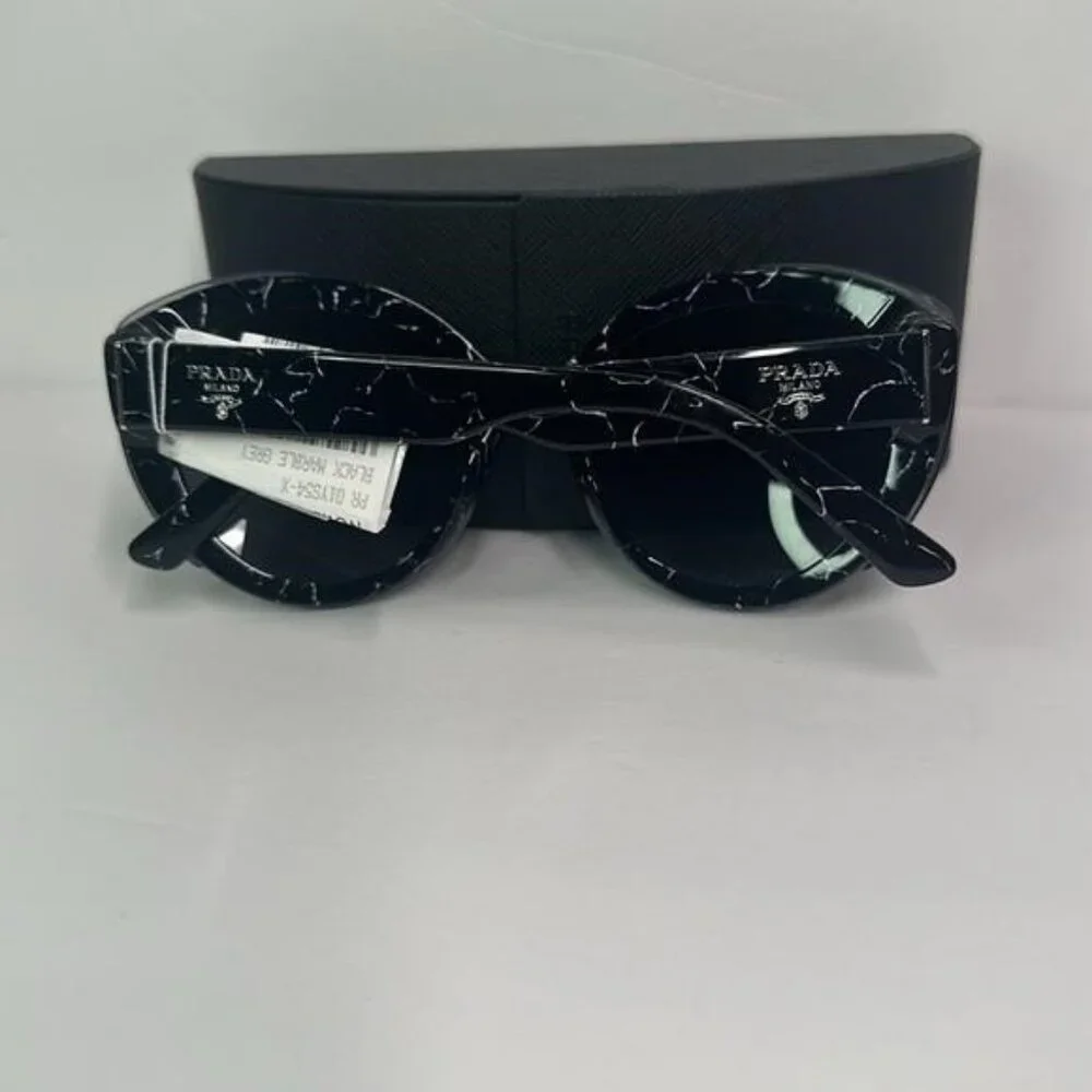 New Authentic- PRADA Dark Grey Cat Eye Ladies Sunglasses PR 01YS 09V5S0 54
